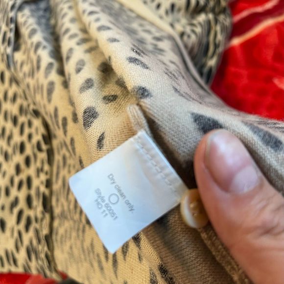 J. Crew Leopard Print Cardigan - Black and Tan - Picture 5 of 5